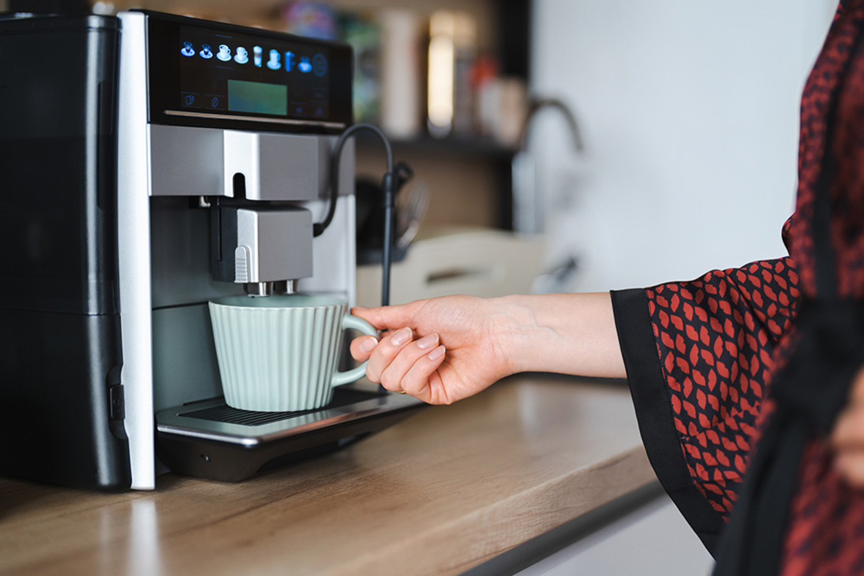 Kaffee­maschinen bei Elektrofirma Thomas Leisegang in Wermsdorf